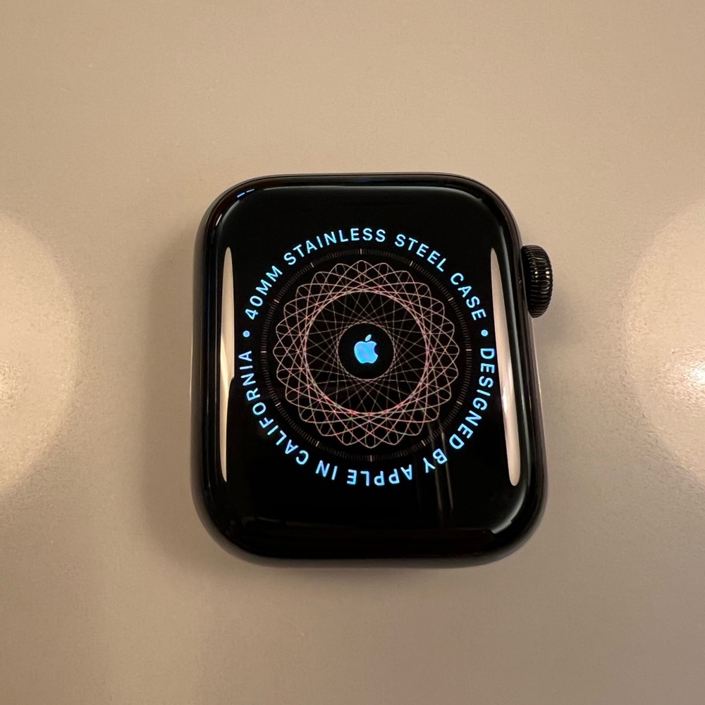 Apple Watch Hermès Series 6 40mm Sp Blk Stainless Noir D Tour CEL - Picture 6 of 11